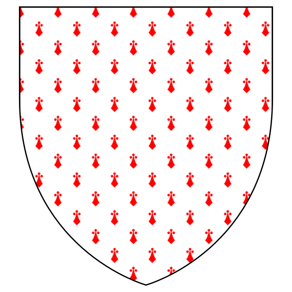 SVG Shield with red pattern