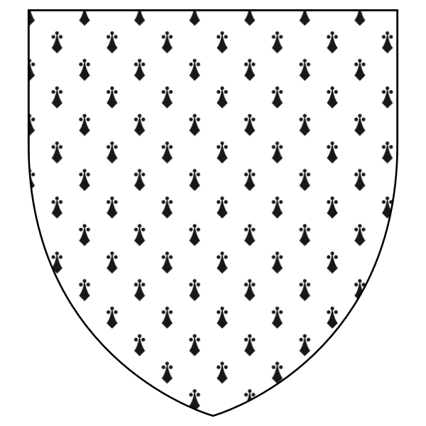SVG Shield with seamless pattern
