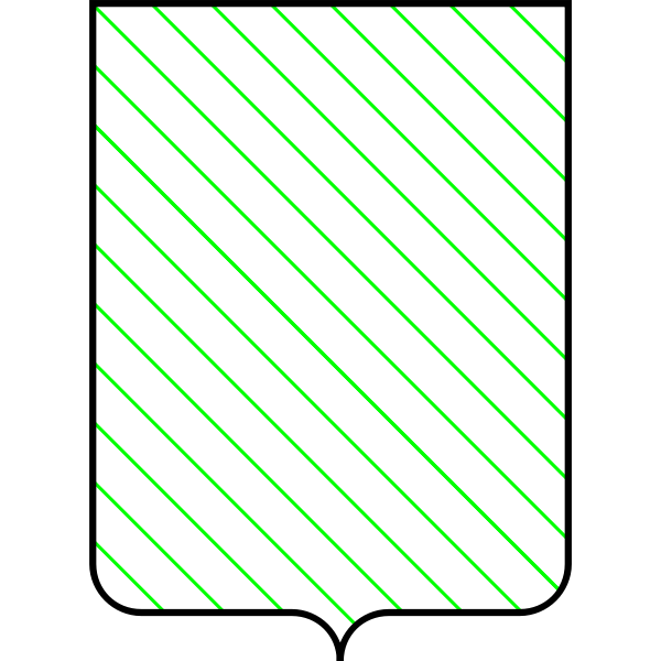SVG Shield with striped lines