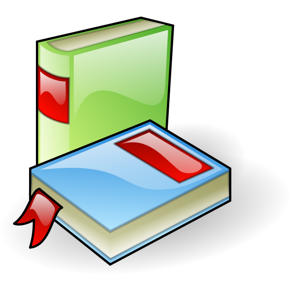 SVG Shiny books vector image