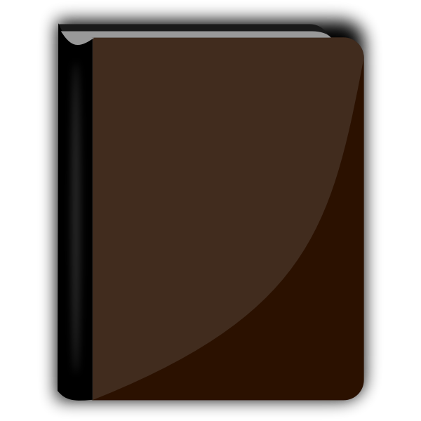 SVG Shiny brown book