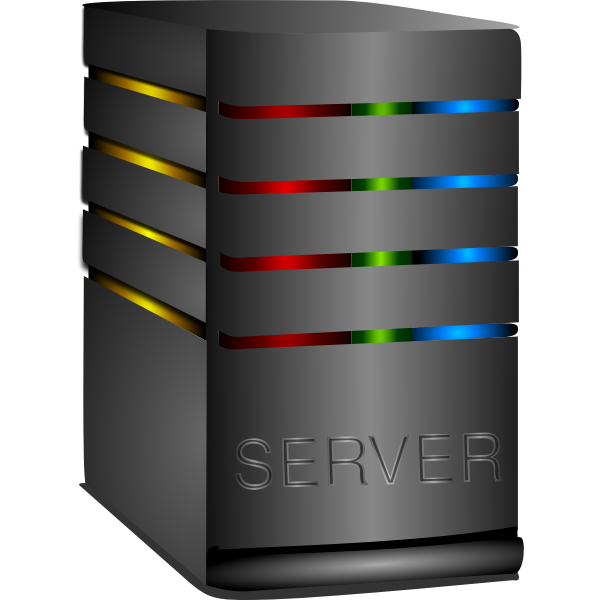 SVG Shiny computer server vector image