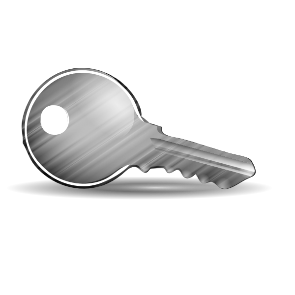 SVG Shiny door key vector illustration
