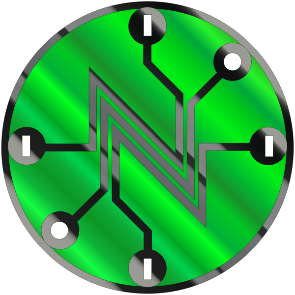 SVG Shiny green electric circuit symbol