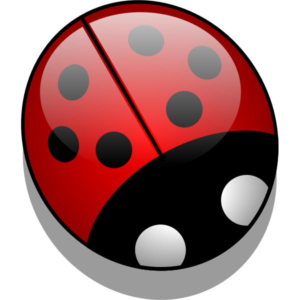 SVG Shiny ladybug