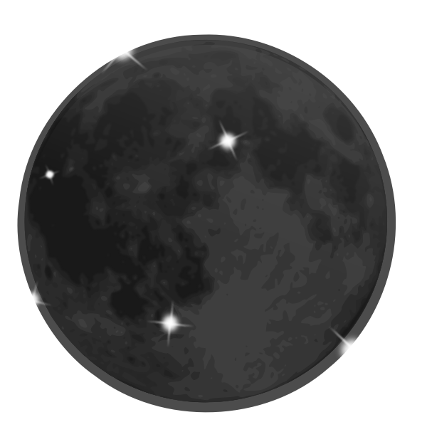 SVG Shiny moon vector image