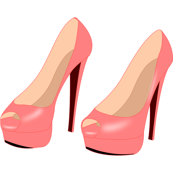 SVG Shiny pink stilettos