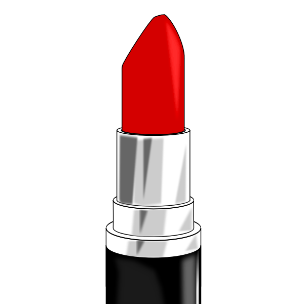 SVG Shiny red lipstick vector illustration