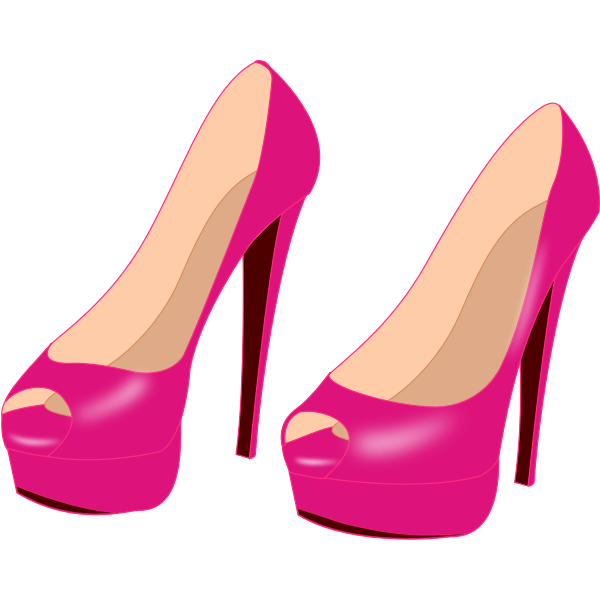 SVG Shiny shoes with high heels