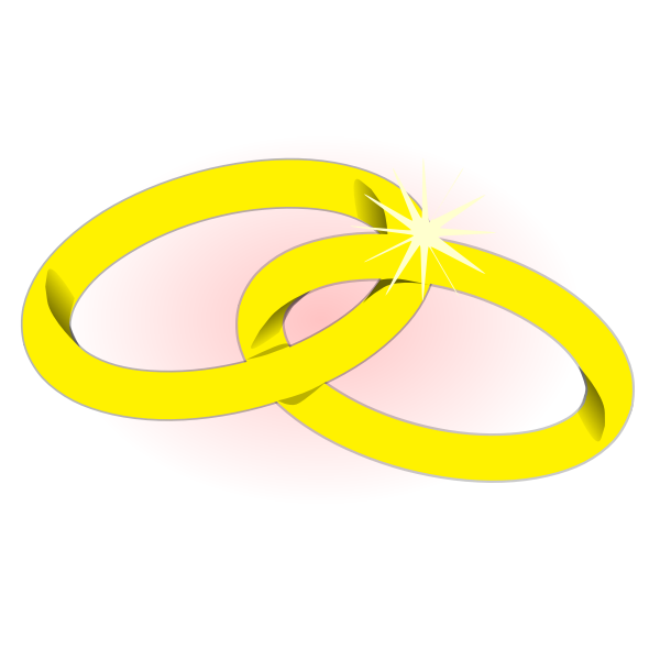 SVG Shiny wedding rings