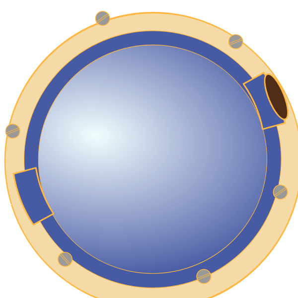 SVG Ship port hole vector illustration