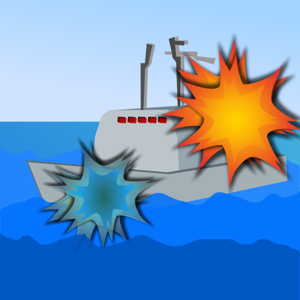 SVG Ship Sea Battle Vector Image