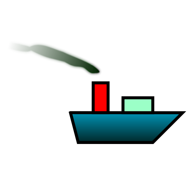 SVG Ship with smoke