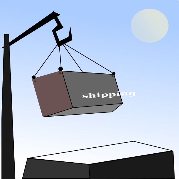 SVG Shipping containers vector illustration