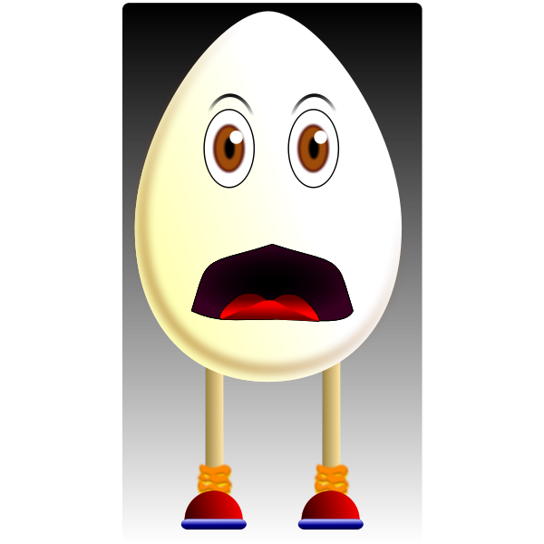 SVG Shocked Humpty Dumpty