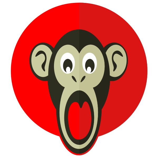 SVG Shocked monkey