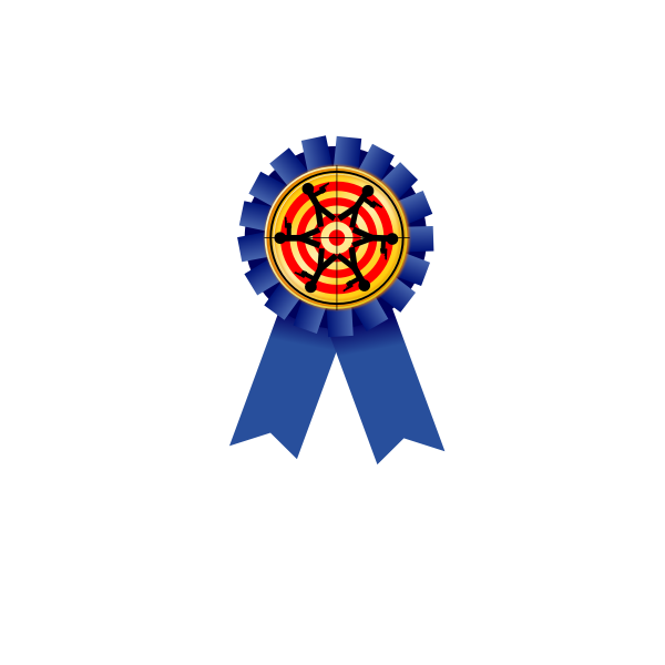 SVG Shooting achievement reward medal vector image
