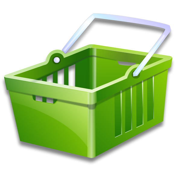 SVG Shopping basket vector image