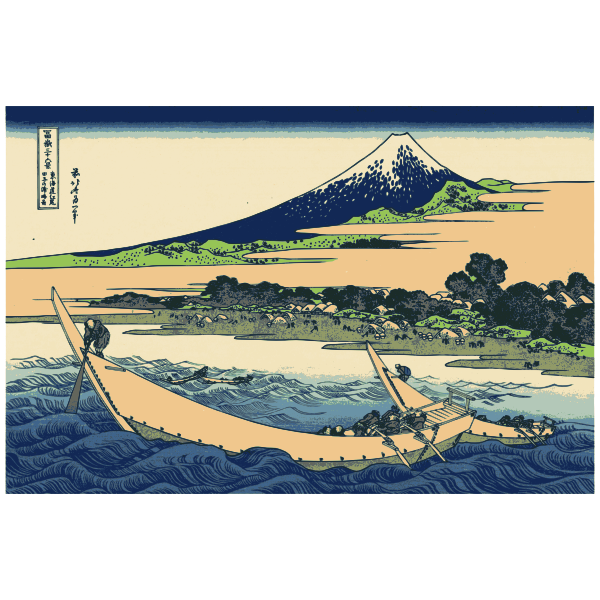 SVG Shore of Tago Bay vector drawing