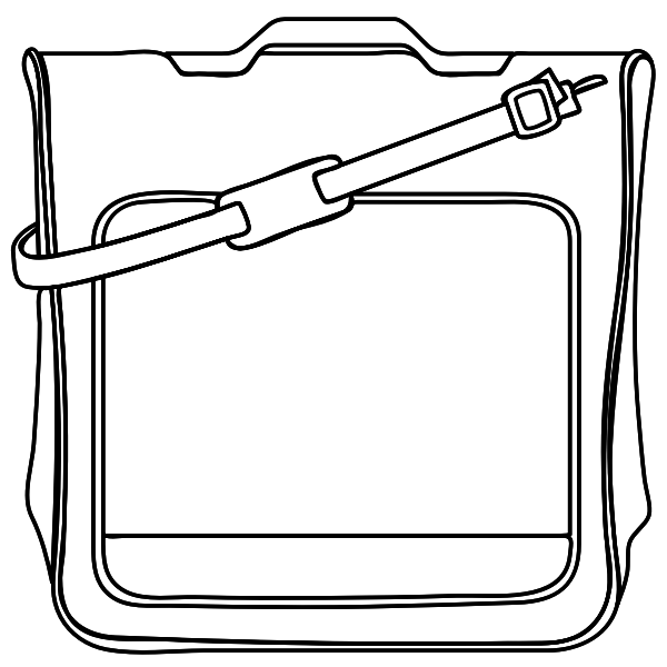 SVG Shoulder satchel illustration