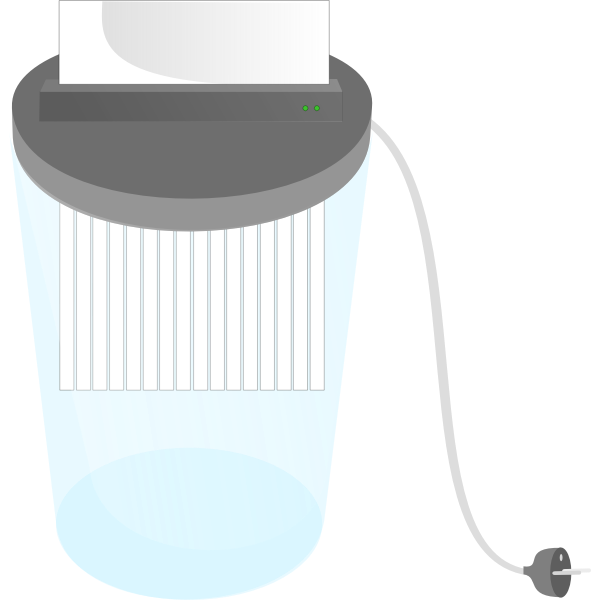 SVG Shredder vector drawing