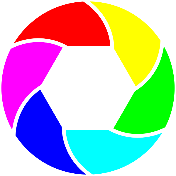 SVG Shutter Icon color clip art
