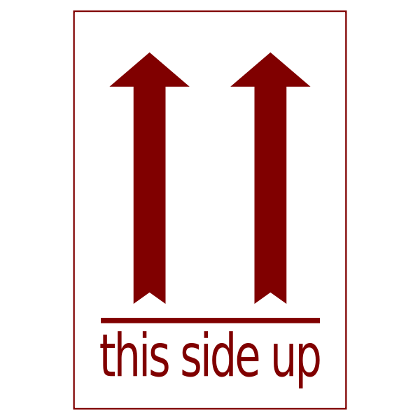 SVG Side-up Vector Label