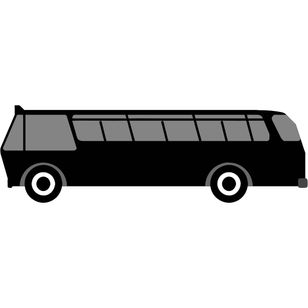 SVG Side view of public transport vehicle image