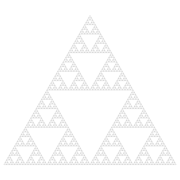 SVG Sierpinski Triangle Gasket
