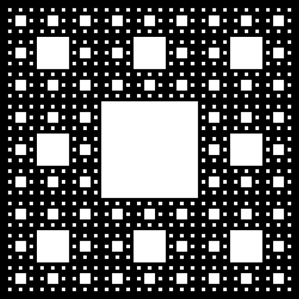 SVG Sierpinsky Carpet Cucoloris
