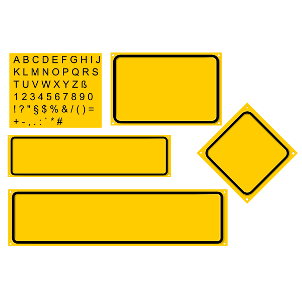 SVG Sign builder set vector image