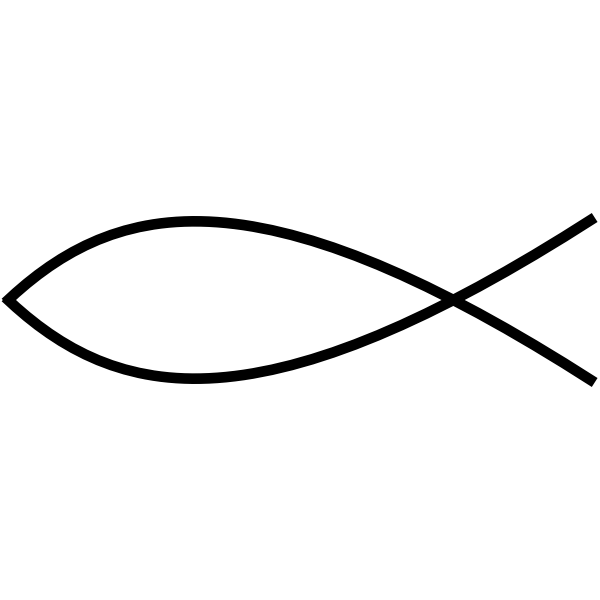 SVG Sign of the fish vector
