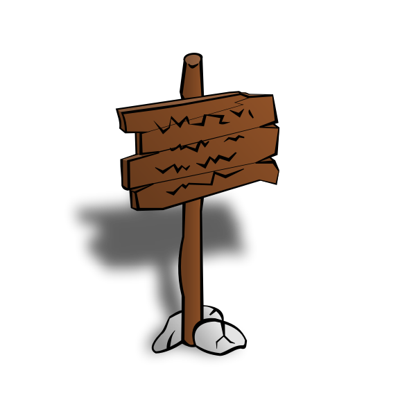 SVG Sign Post Vector Graphics
