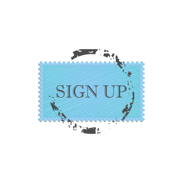 SVG Sign up stamp