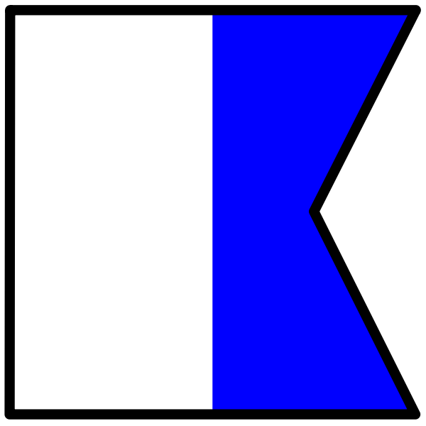 SVG Signal flag alpha