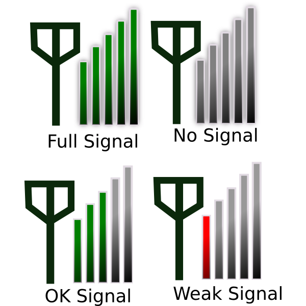SVG Signal strength icon vector image