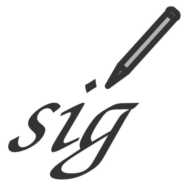 SVG Signature icon