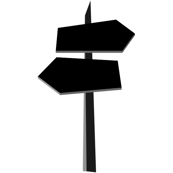 SVG Signpost silhouette