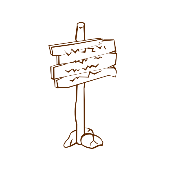 SVG Signpost vector image