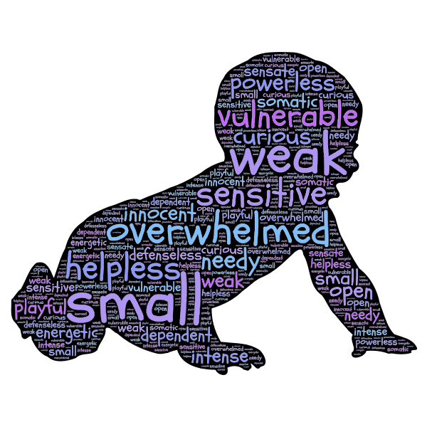 SVG Silhouette of a baby
