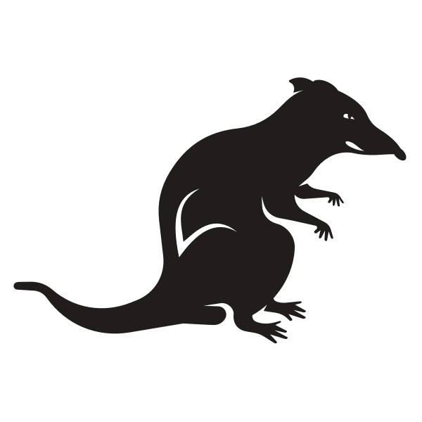 SVG Silhouette of a rat