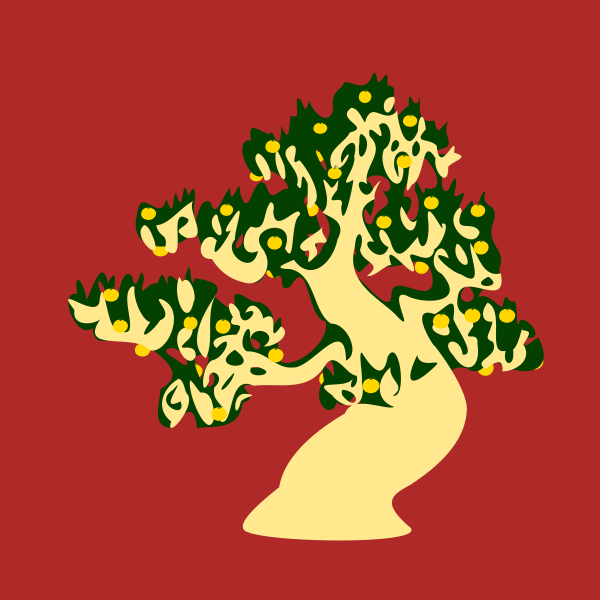 SVG Silhouette of a tree