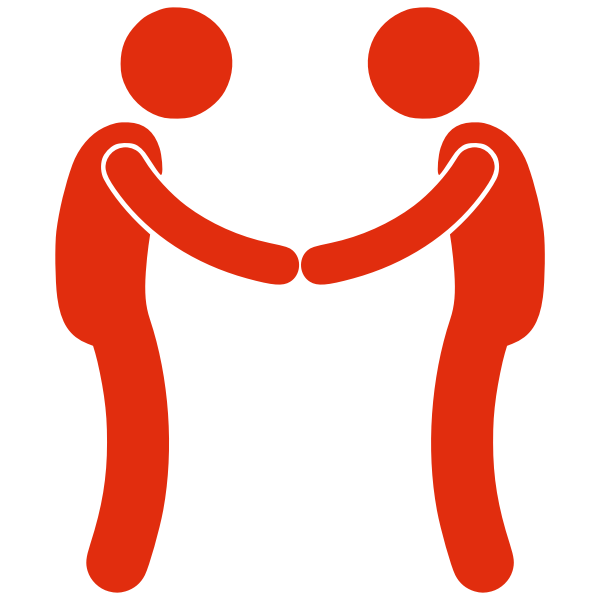 SVG Silhouette vector illustration of pictogram for a meeting