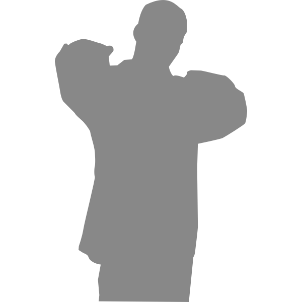 SVG Silhouette vector illustration of rapper