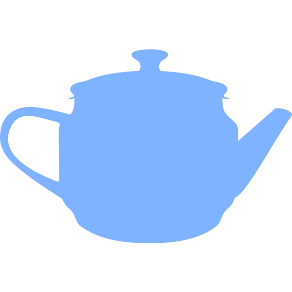 SVG Silhouette vector image of a teapot
