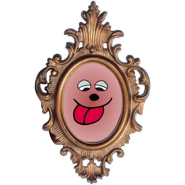 SVG Silly Face Ornate Frame