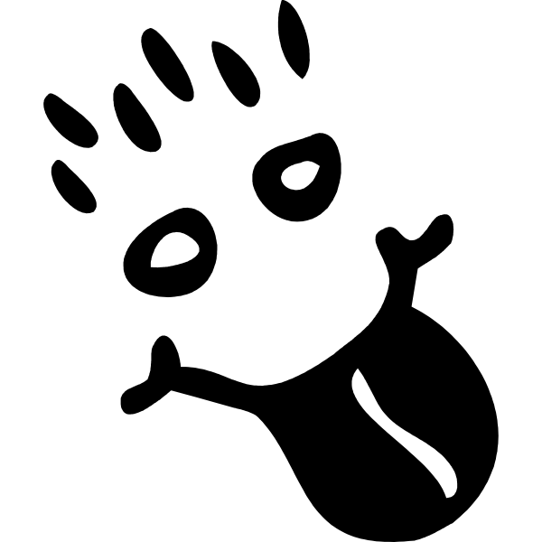 SVG Silly face with tongue out