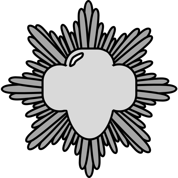 SVG Silver award pin vector illustration