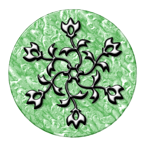 SVG Silver design on green surface