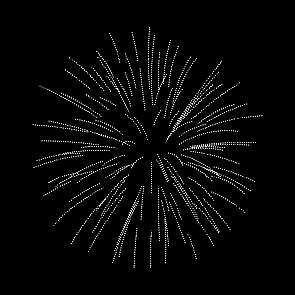 SVG Silver fireworks vector clip art